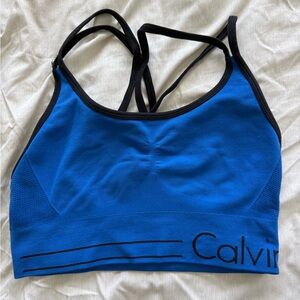 Calvin Klein Vibrant Blue Sports Bra